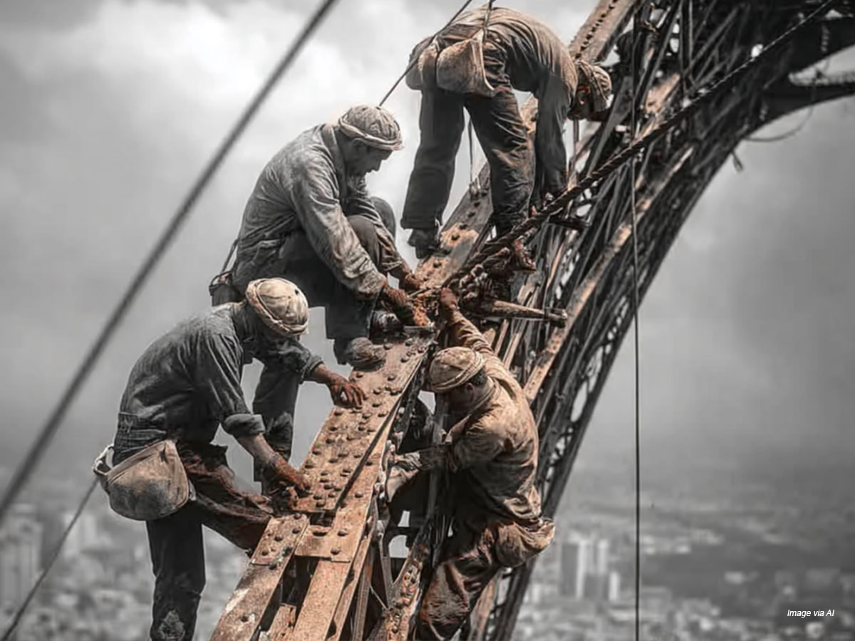 Painting The Eiffel Tower, 1932