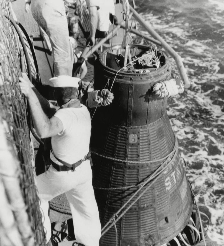 John Glenn Returning From Space, 1962