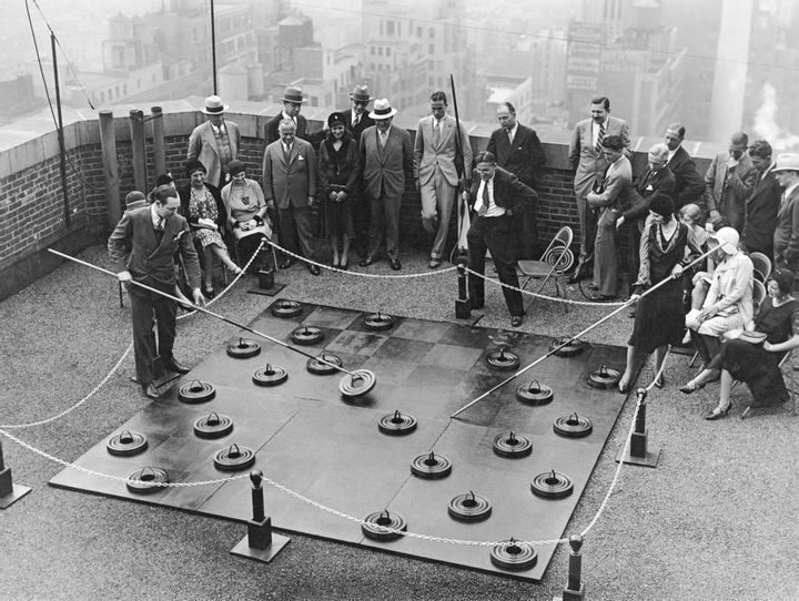 Giant Checkers Board, 1930