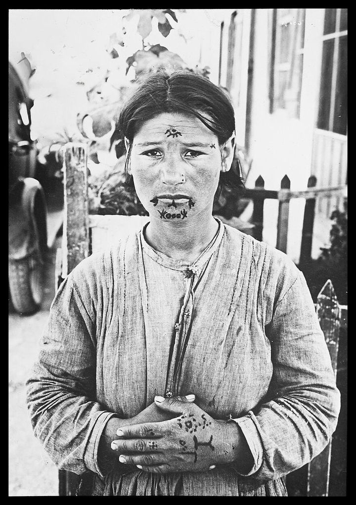 Armenian Woman Tattooed in Aleppo, 1920s