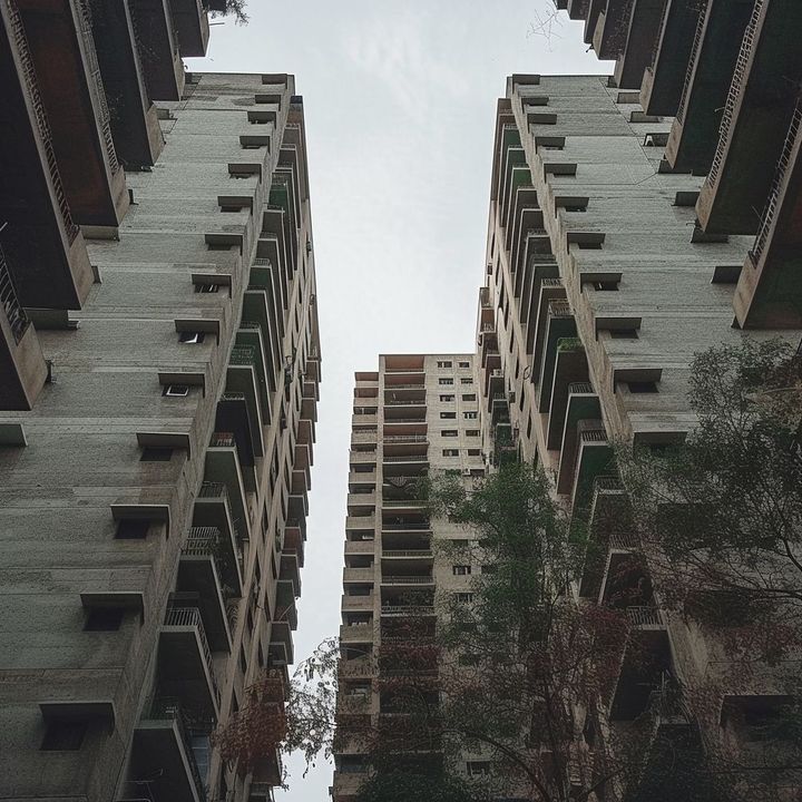 Soviet style buildings