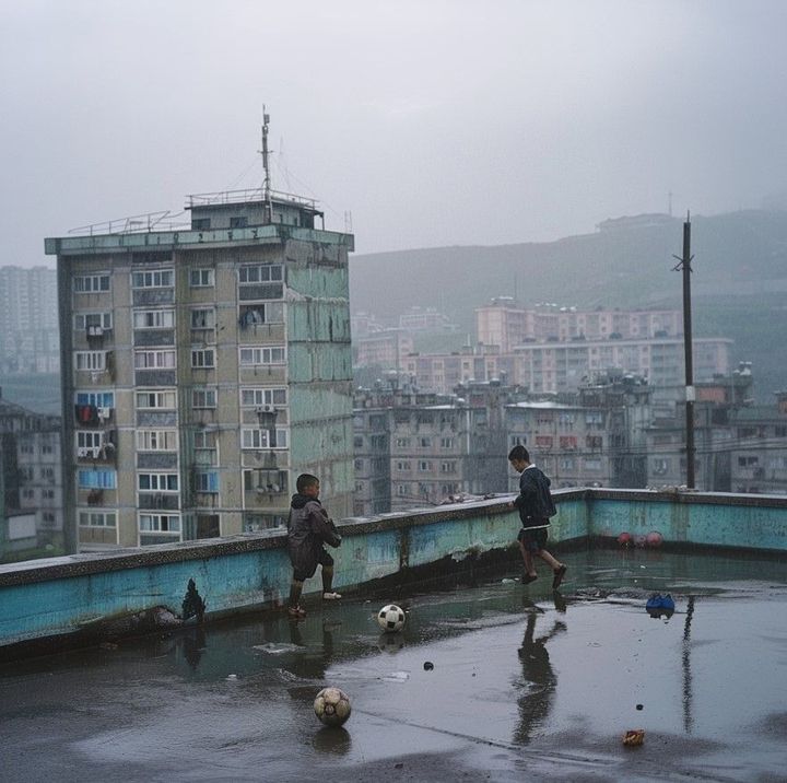 Playtime in the rain