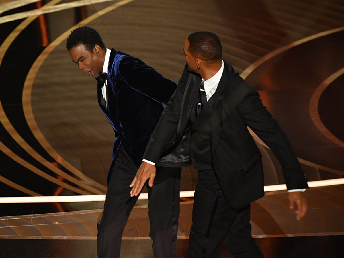 Will Smith slaps Chris Rock