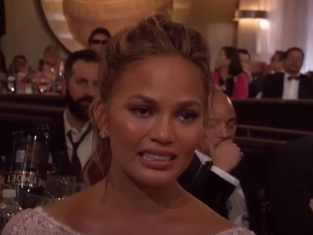 Chrissy Teigen’s crying face