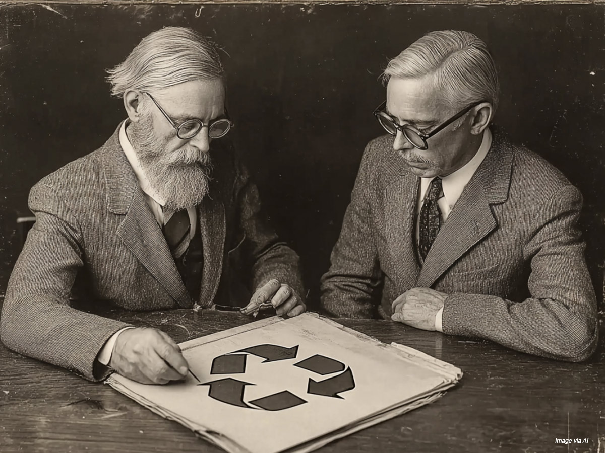 The First Recycling Sign