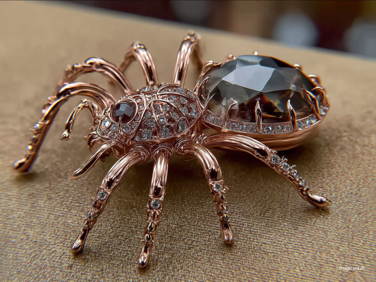 Fabergé Spider Brooch