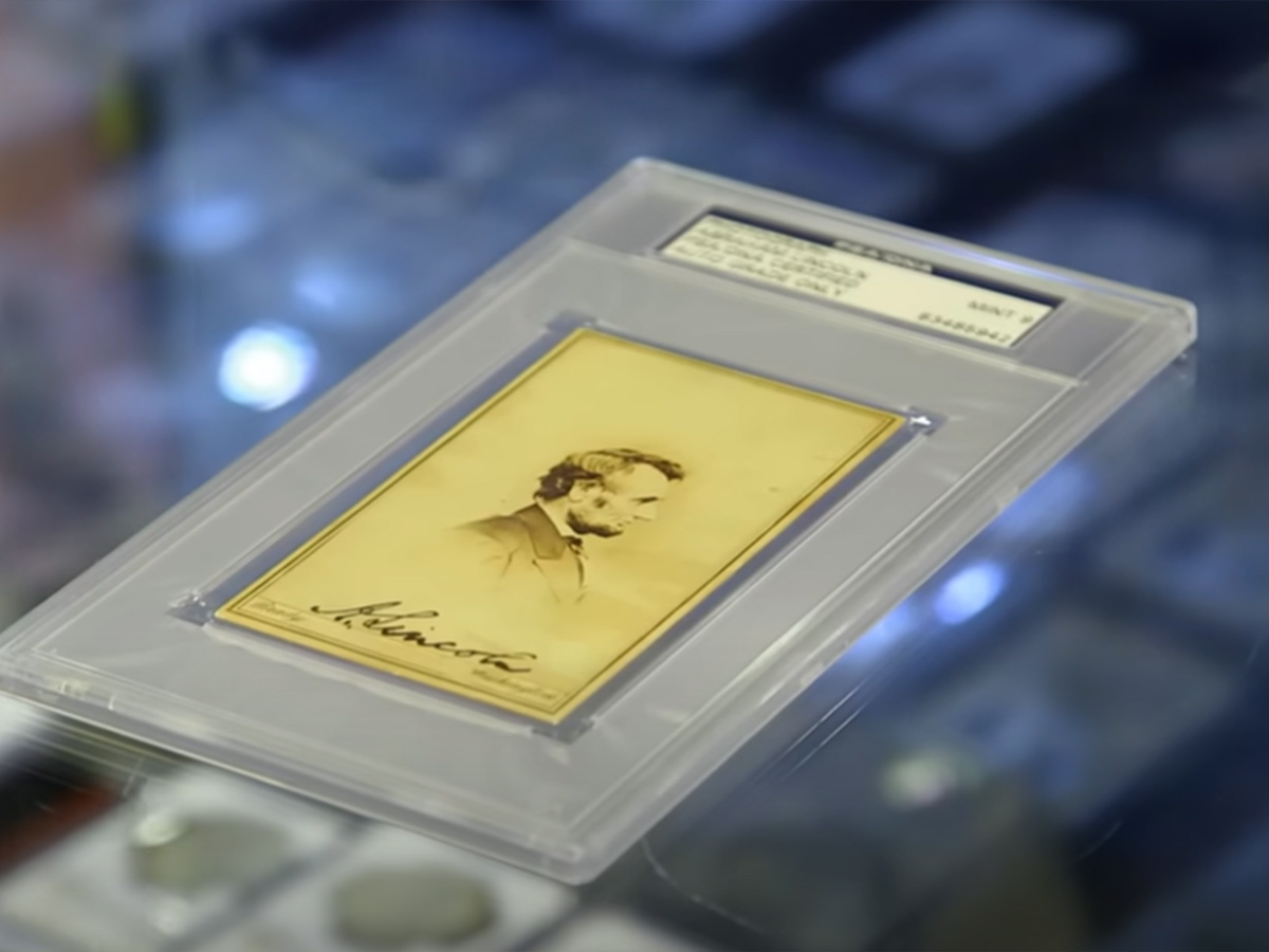 Signed Abraham Lincoln “Parlor Card” 