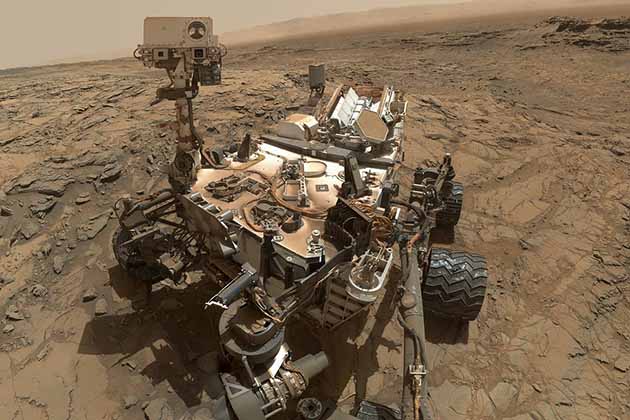 Curiosity Self-Portrait at Drilling Site