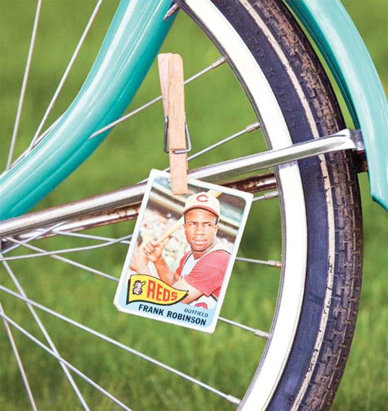 Baseball Cards in Bike Spokes