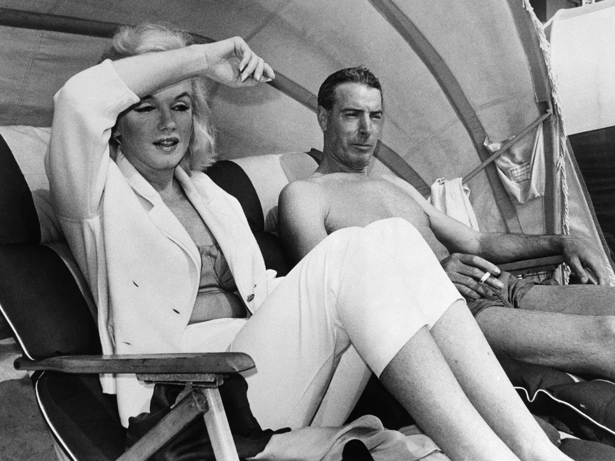 Joe DiMaggio and Marilyn Monroe