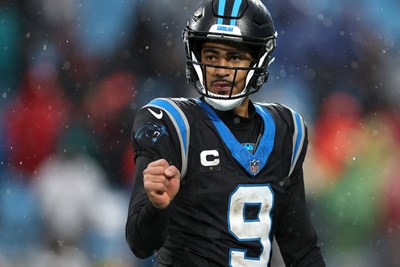quarterback bryce young playing in an nfl game for the carolina panthers
