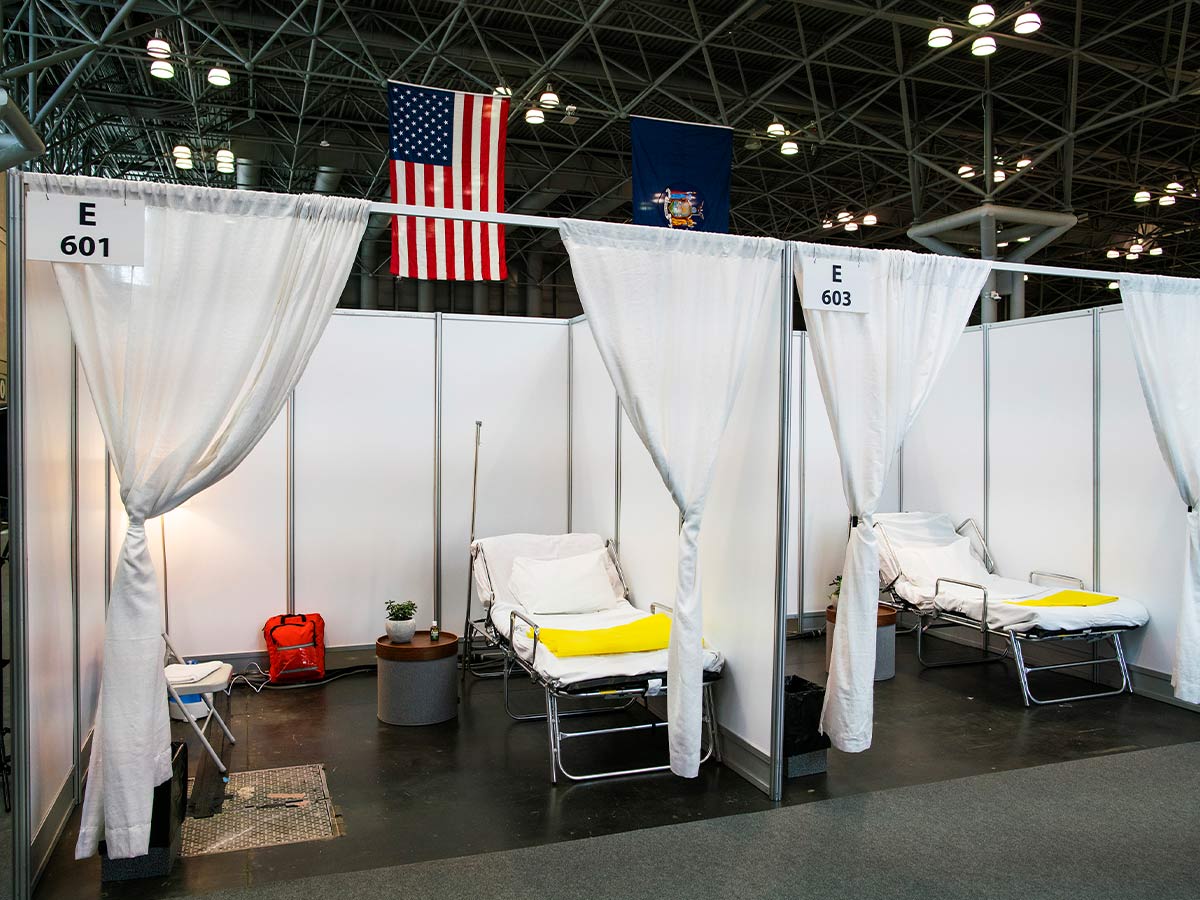 Temporary Hospital Beds at the Javits Center