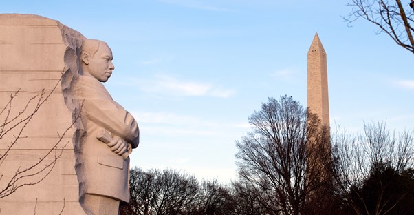 The Martin Luther King, Jr. monument.