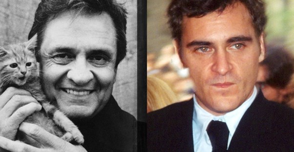 Johnny Cash and Joaquin Phoenix