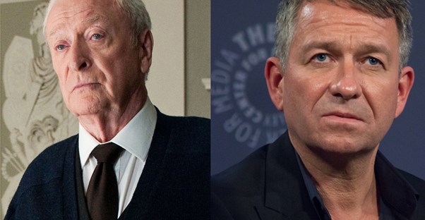 An image of Michael Caine next to an image of Sean Pertwee