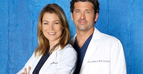 Meredith and Derek from Grey's Anatomy