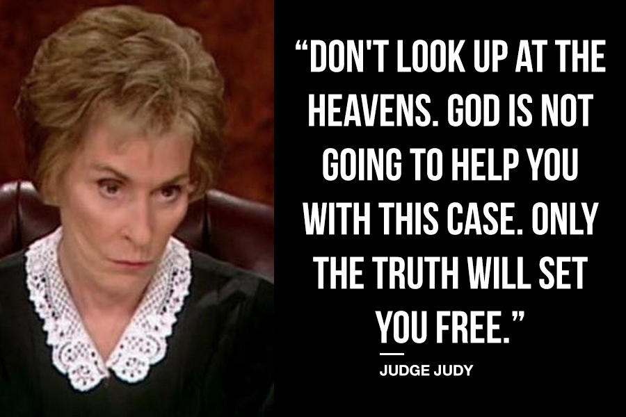 Judge Judy on God