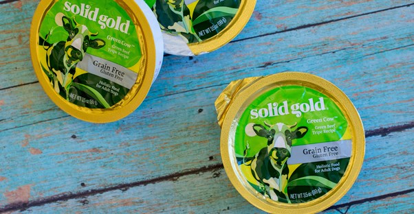solid gold green cow beef tripe cups