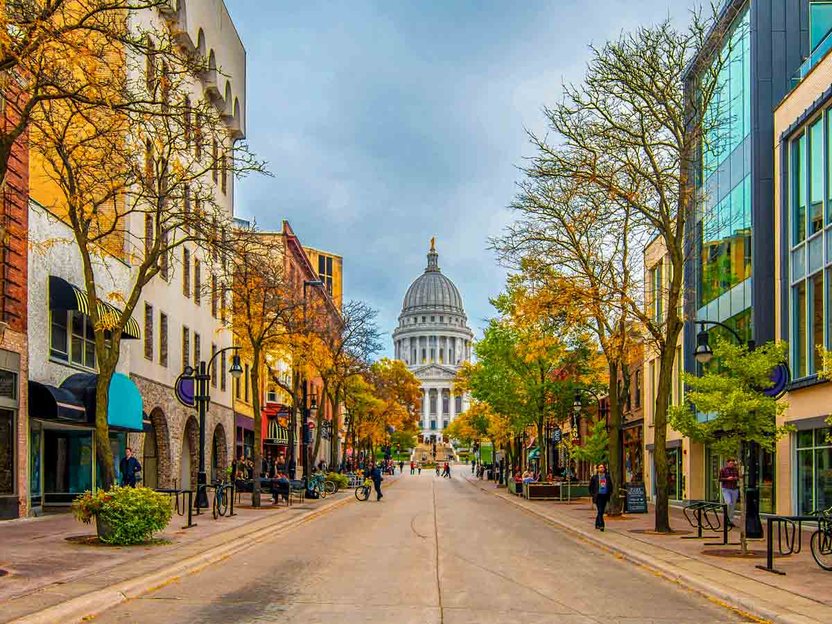 Most: Madison, Wisconsin