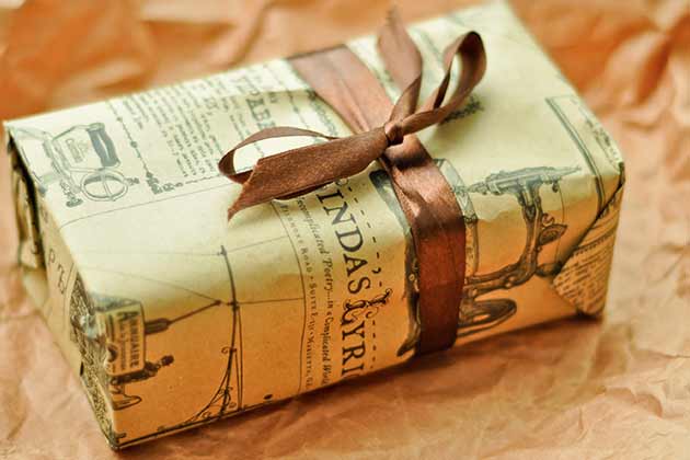 Wrap in butcher paper, newspaper, or cloth.