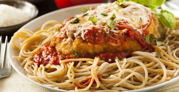 Plate of Chicken Parmesan
