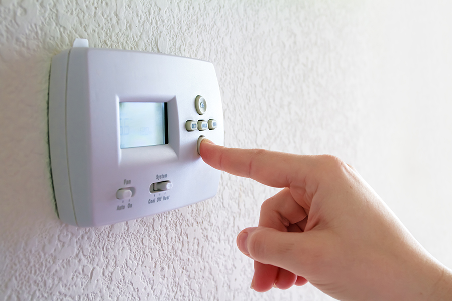 Find the sweet spot on your thermostat. 