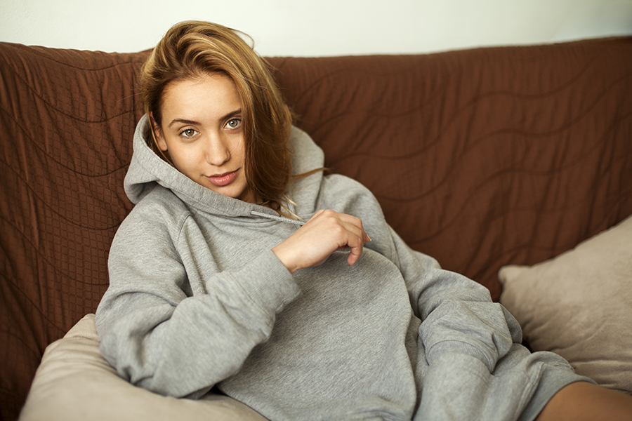 Add a layer of clothing. 