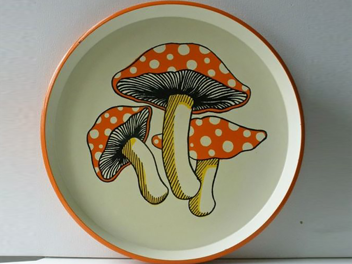 70s mushroom kitchen