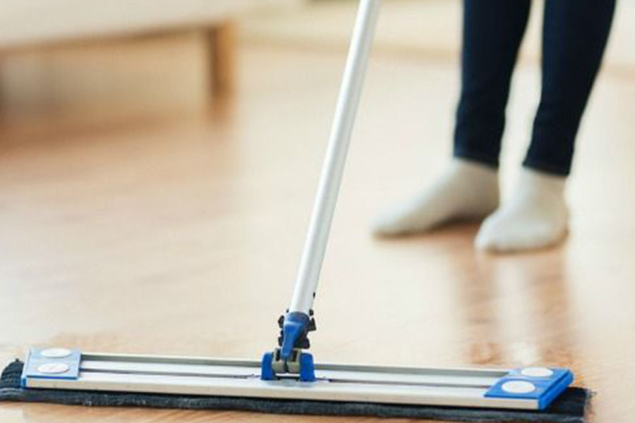 Vacuum and mop or shampoo floors