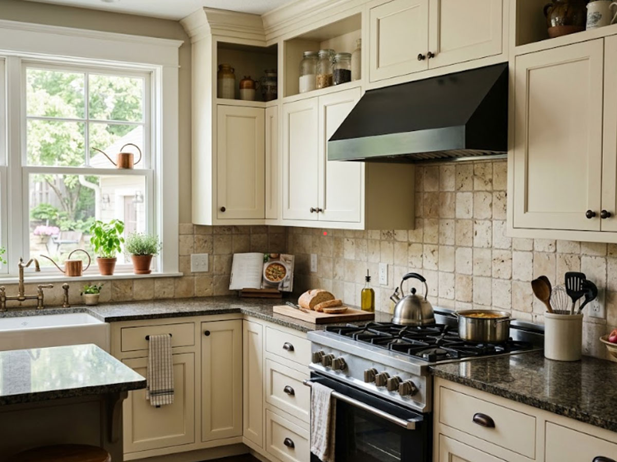 Tumbled Marble Backsplashes