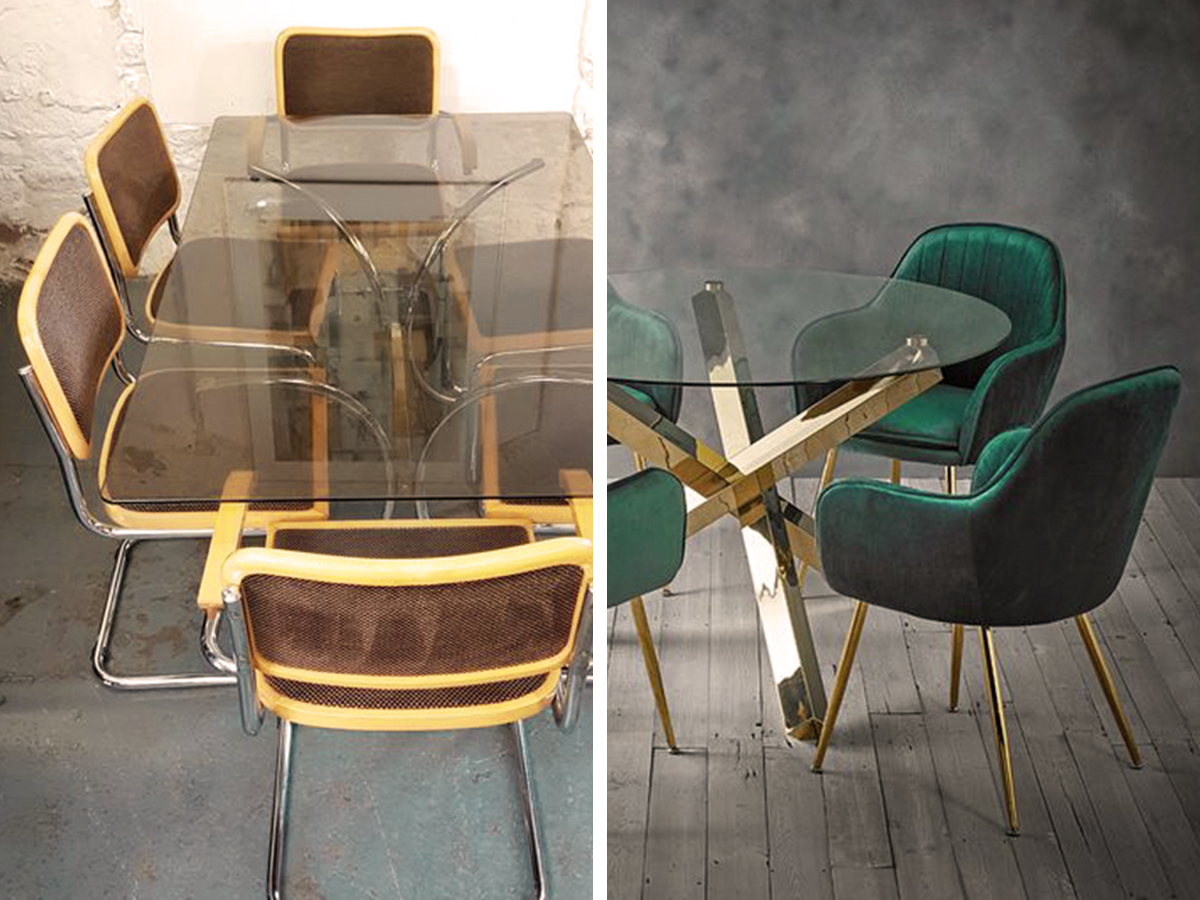 1983: Glass Dining Tables 