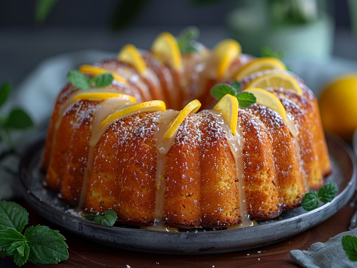 Lemon Pound Cake with Lemon Glaze