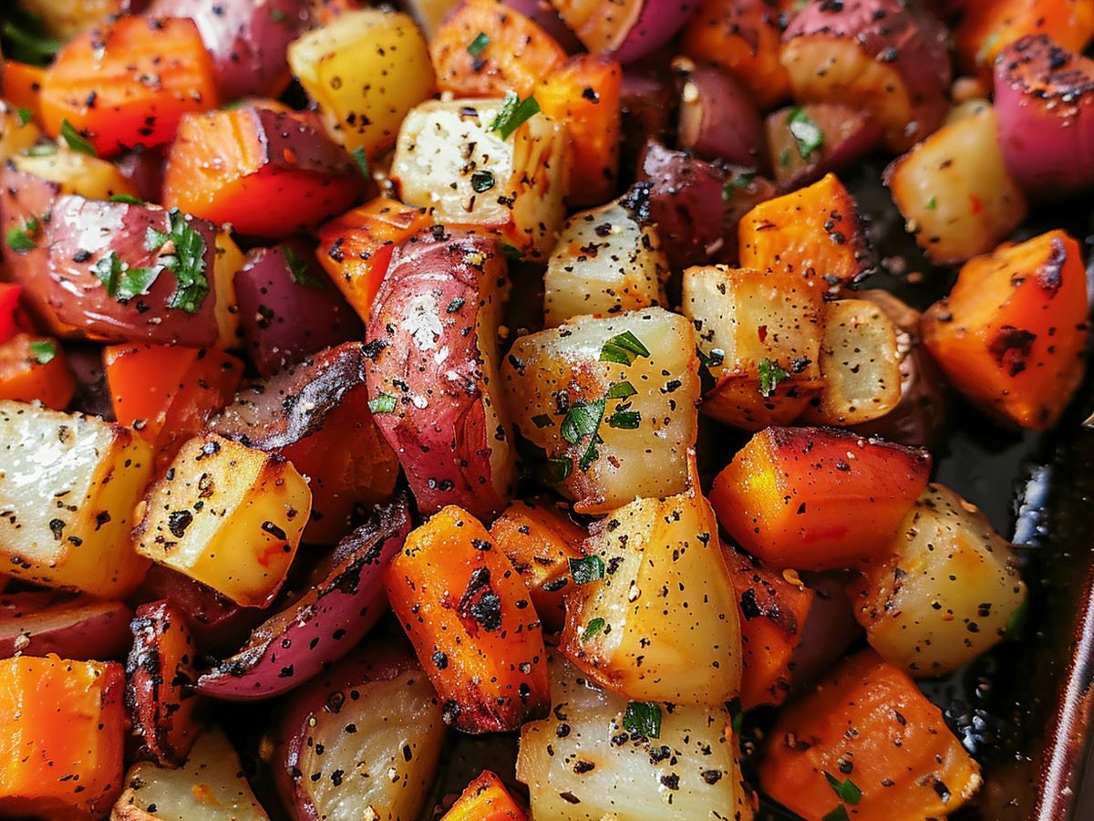 Savory Roasted Root Vegetables