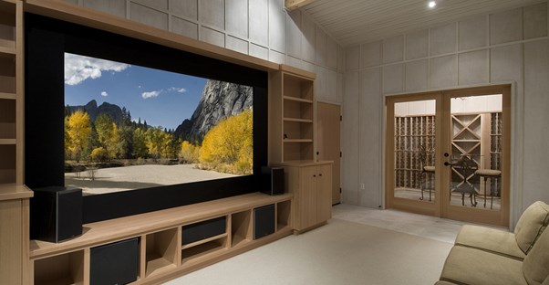 A new home theater containing the necessary features