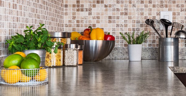 Kitchen countertops made of granite