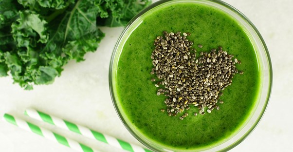 A green smoothie for vegans and vegetarians