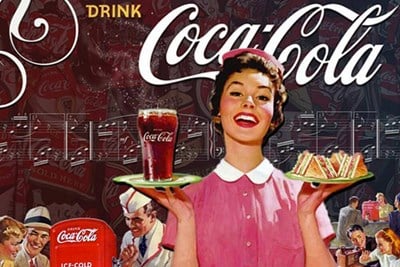 coca cola in the 1950s