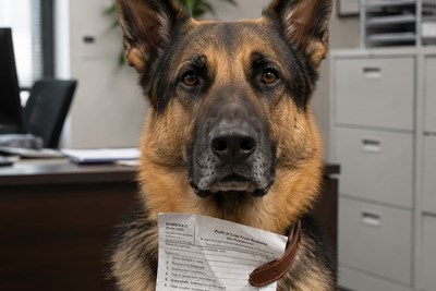 a dog that is a tax write off