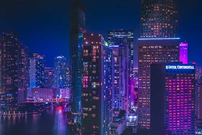 expensive downtown miami at night
