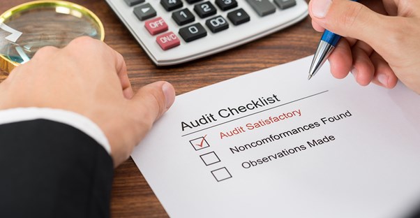 Checklist for what to do during an audit