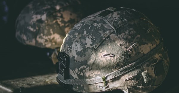military helmets