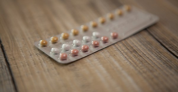 a packet of birth control pills