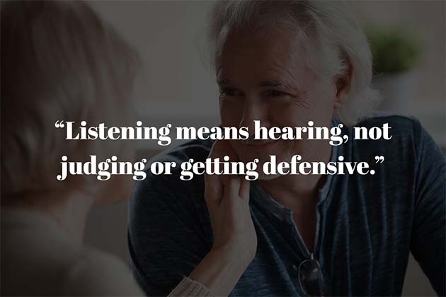 Listening is Hearing, Not Judging