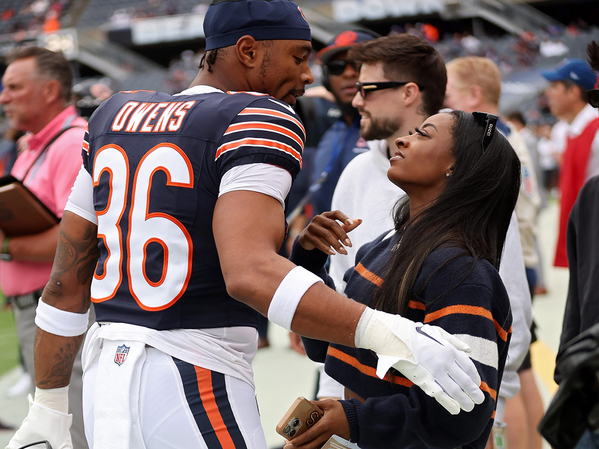 Simone Biles and Jonathan Owens