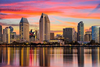 sunset over san diego california one of the safest cities in the united states