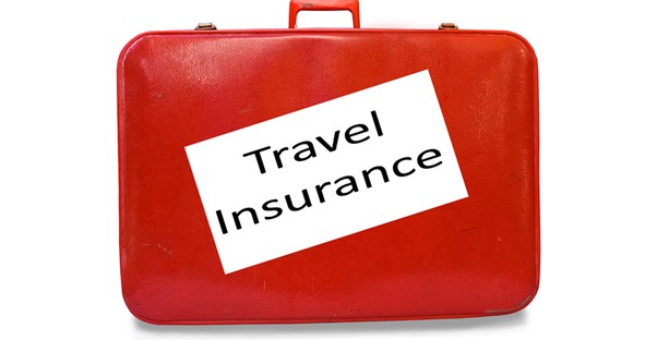 Travel insurance In a suitcase