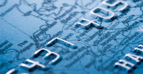 a close up view of the account number on a travel credit card
