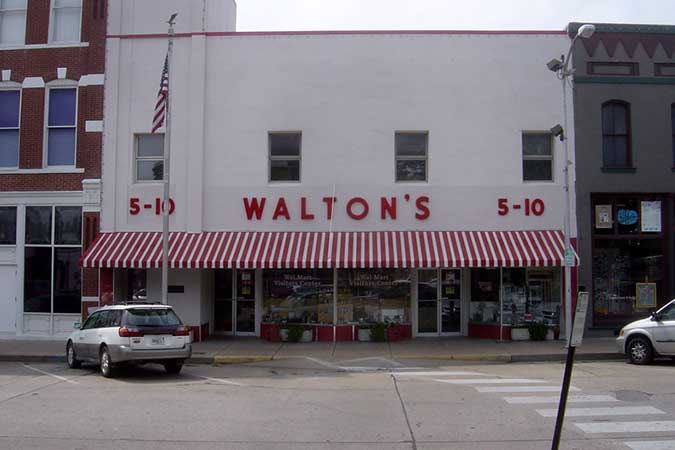 Walmart (Originally "Walton's), 1968