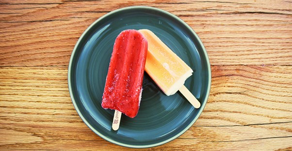 Popsicles. healthy summer snacks. 
