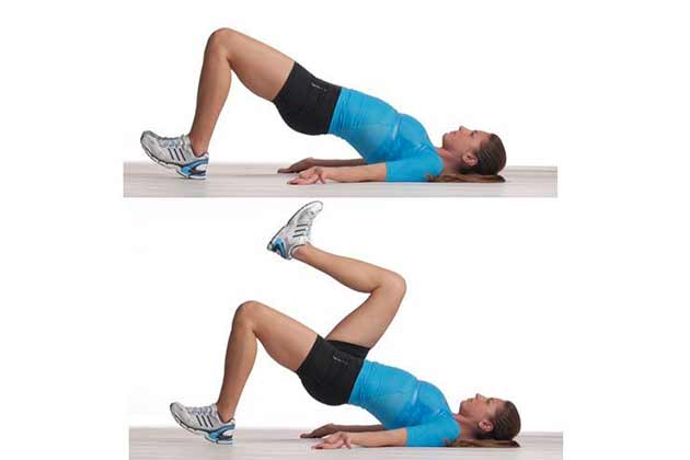 Marching Glute Bridge